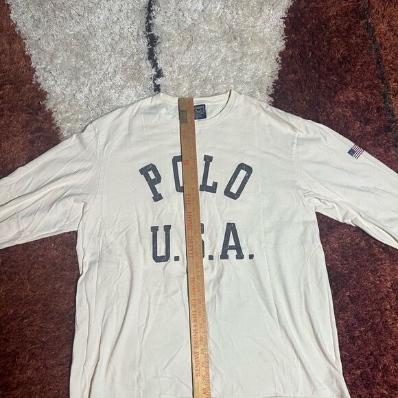 Vintage Polo Sport Ralph Lauren Cream T-Shirt - Picture 3 of 5